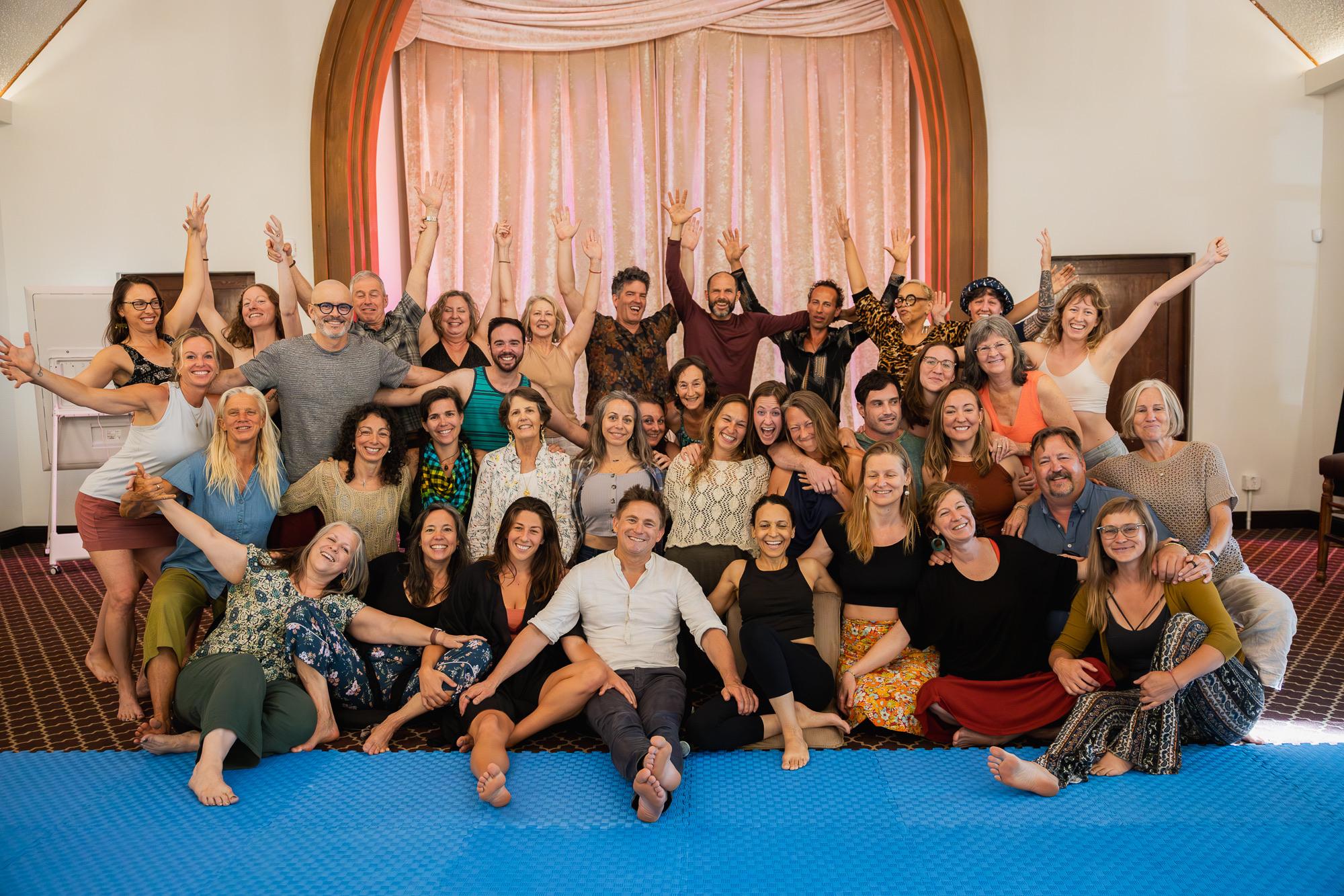 A joyful Heart iQ retreat group together