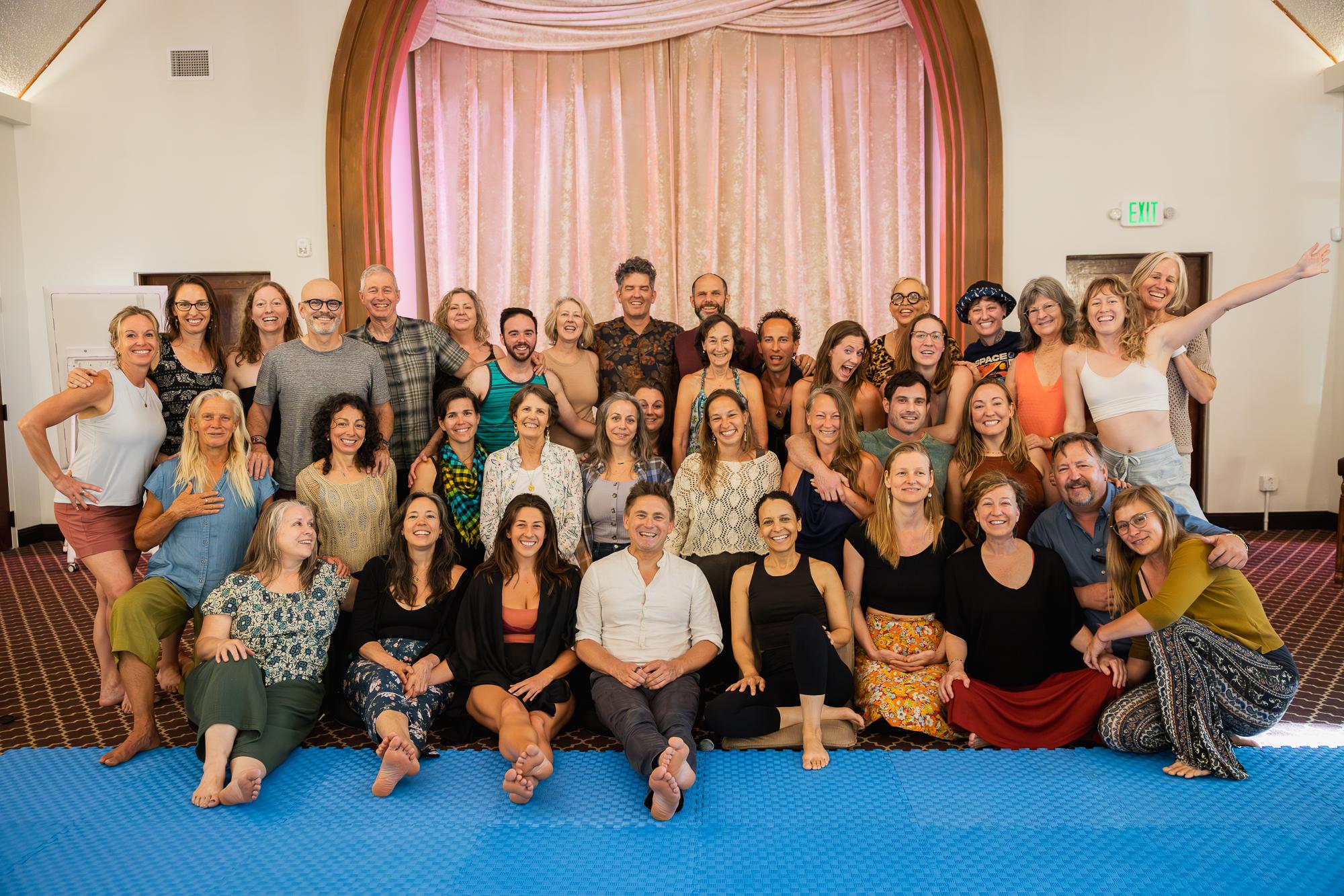 Heart iQ retreat participants gathered together in community