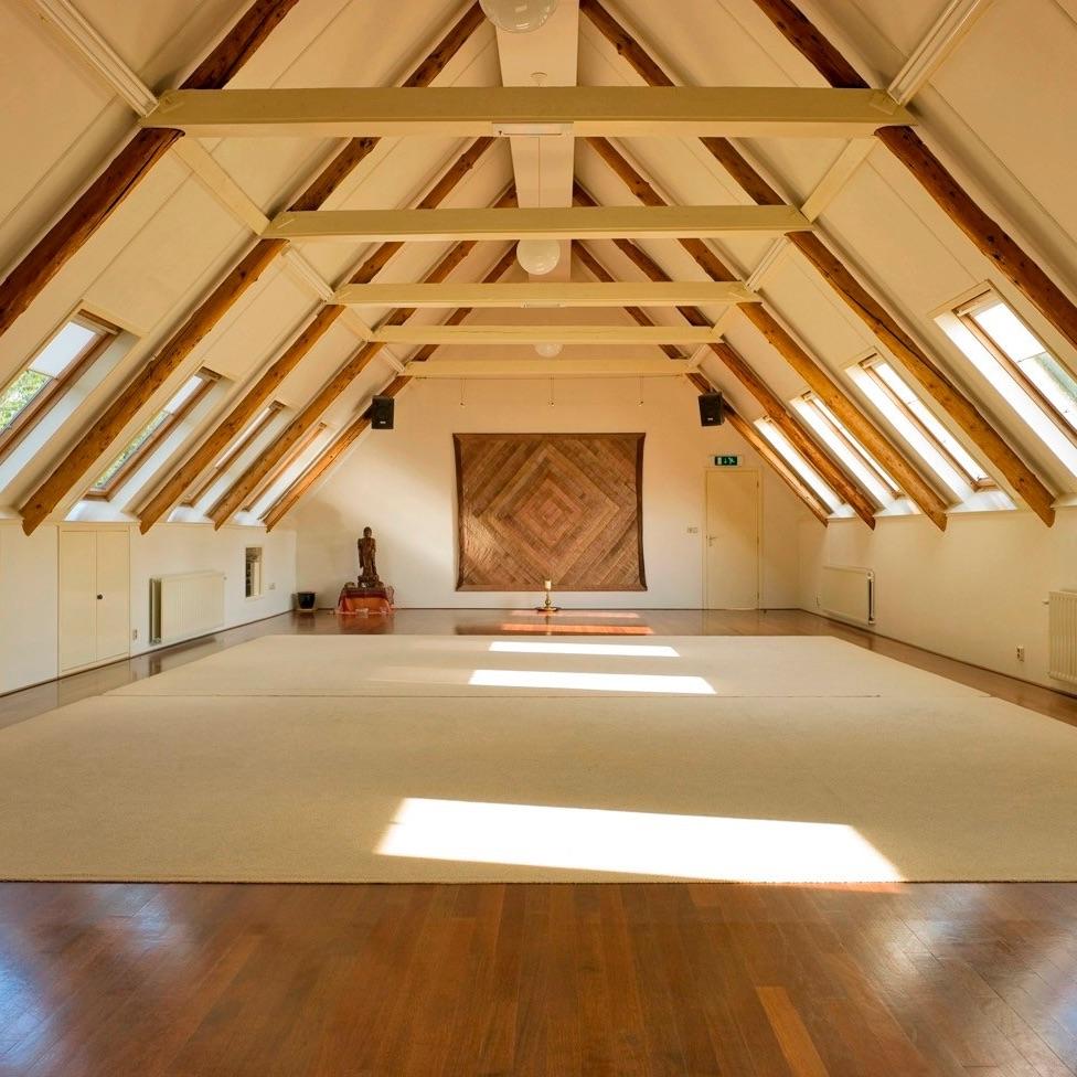 Aerial view of New Eden retreat centre in the Netherlands