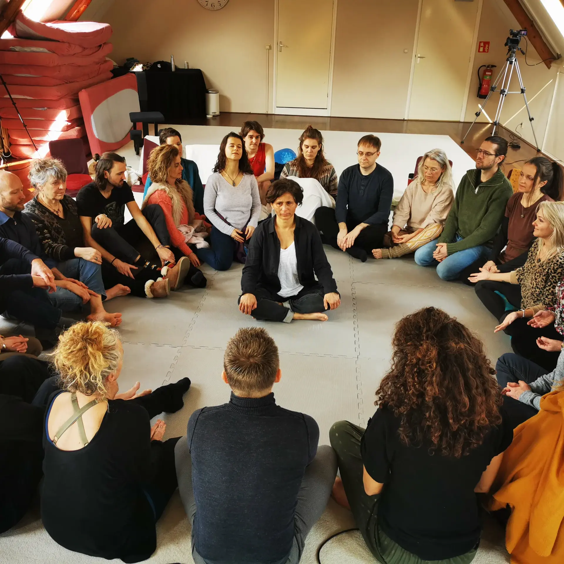 Participants learning together in a Heart iQ group