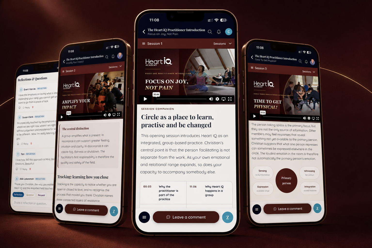 The Heart iQ Practitioner Introduction lessons, notes and comments inside the Heart iQ app