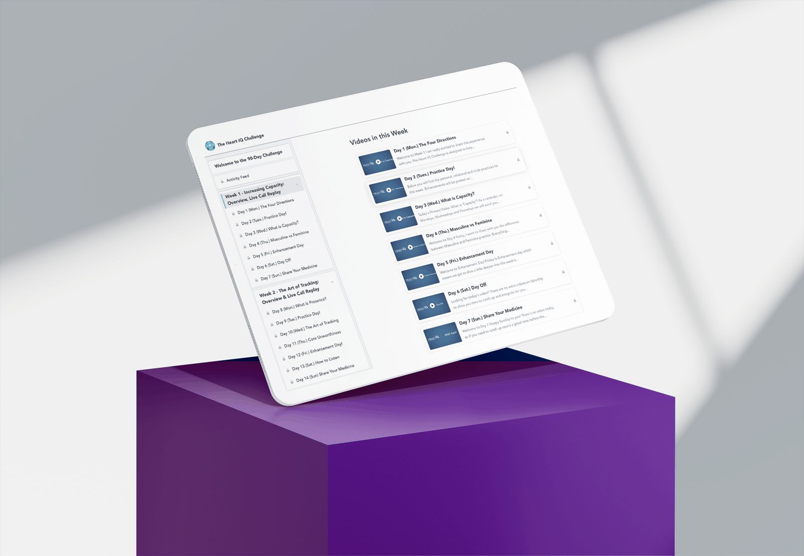 Heart iQ course on iPad