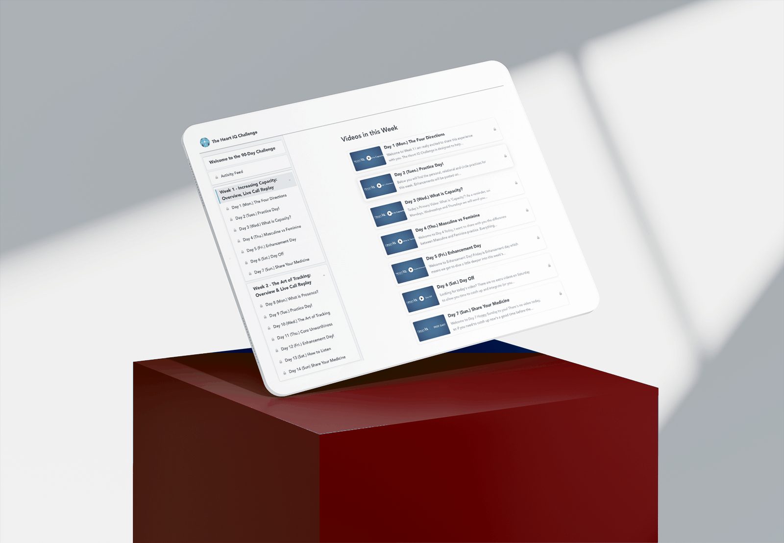 Heart iQ course on iPad