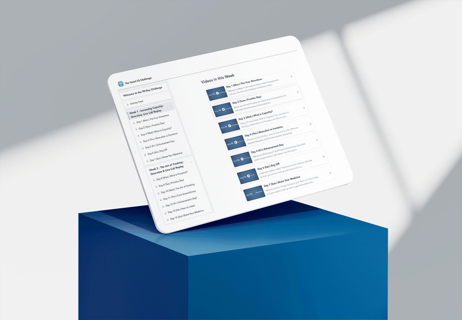 Heart iQ course on iPad