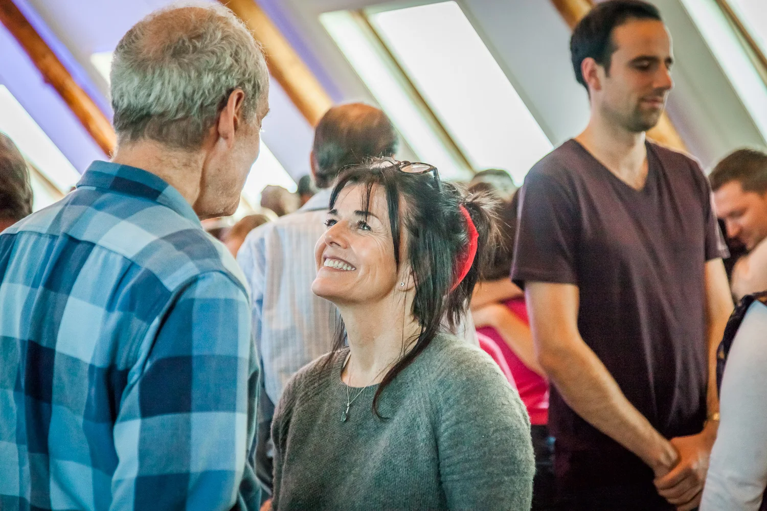 Two people meeting each other during a Heart iQ relationship practice