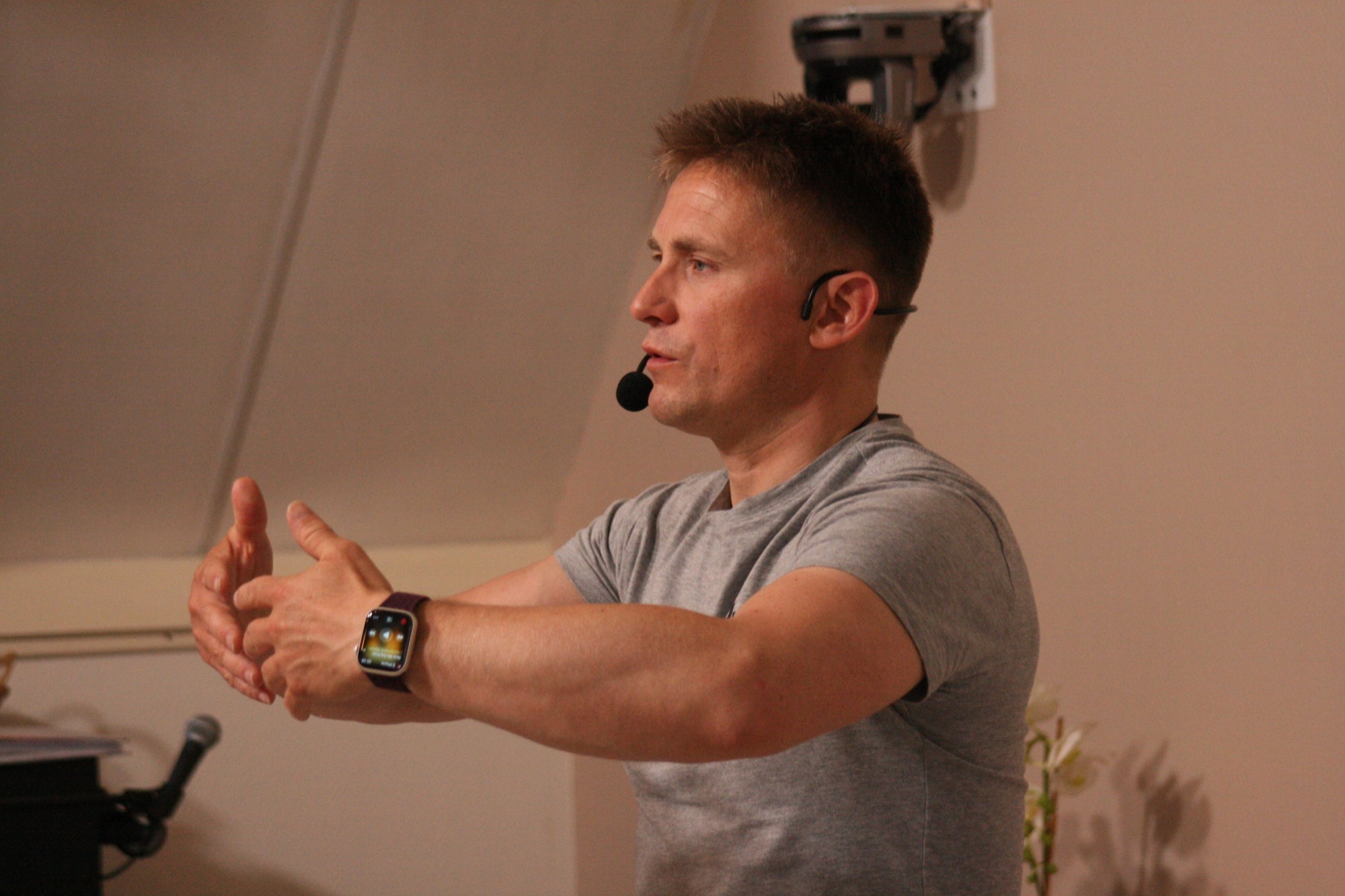 Christian Pankhurst teaching at the Somatic Shadow and Circle Work training